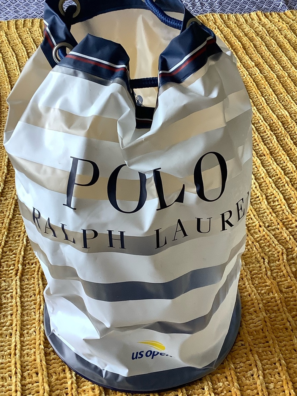 Polo by Ralph Lauren U.S. Open Tennis Sling Bag (Has a small crack on the side)